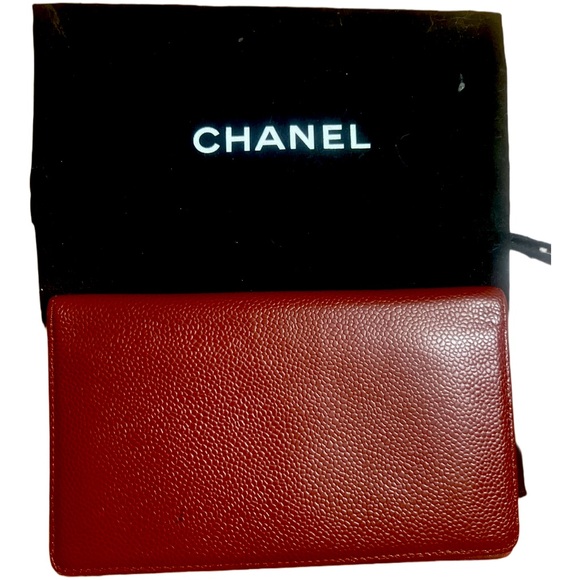 🔥Chanel Caviar Leather Burgundy Big Wallet 🔥 - Picture 3 of 14